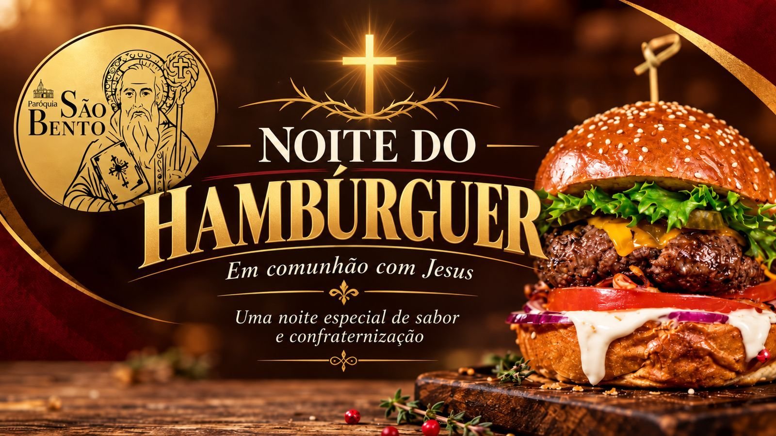 Noite do Hambúrguer — Em comunhão com Jesus